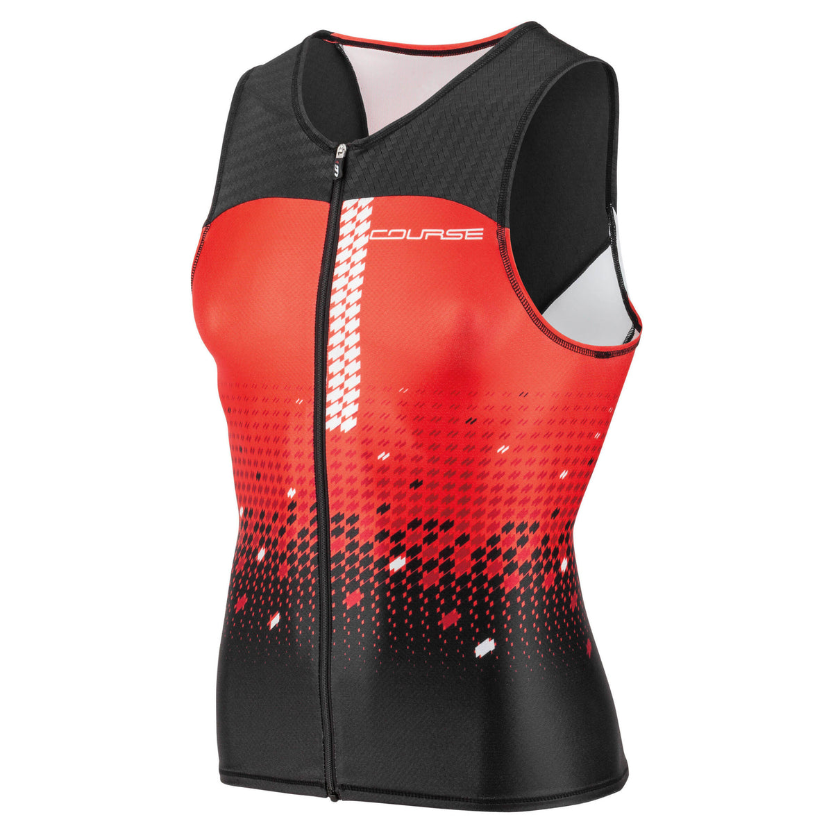 Men's Sleeveless Tri Course Black Flame Carmin H5602