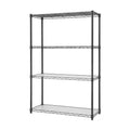 Dark Bronze 4-Tier Steel Wire Shelving Unit with Liners L123