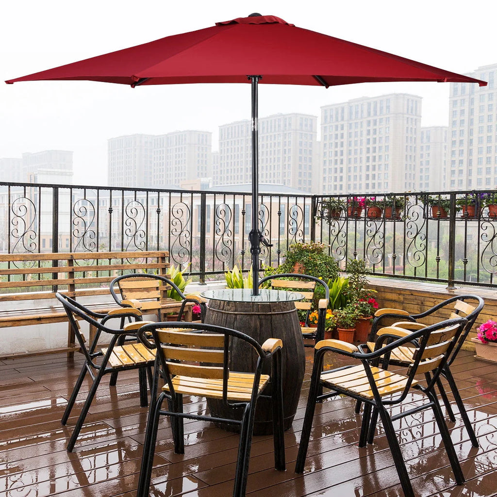 10FT Steel Tilt Patio Umbrella G1485