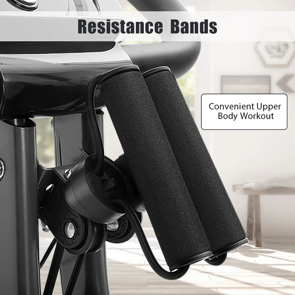 Folding 3-in-1 Recumbent Exercise Bike with Arm Resistance Bands C804