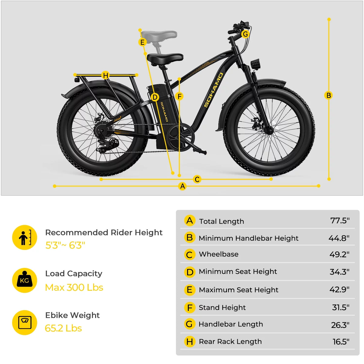 750W 48V 15Ah Fat Tire Electric Mountain Bike A31393