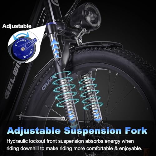 1200W 30MPH 26" Fat Tire 7-Speed Folding Electric Bike U952450