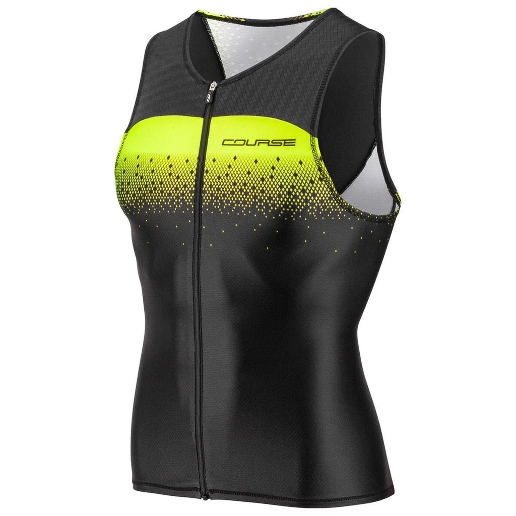 Men's Sleeveless Tri Course Black Flame Carmin H5602