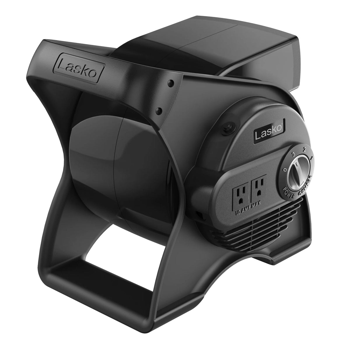 12 Pivoting High Velocity 3-Speed Blower Fan with Outlets, Black J4652