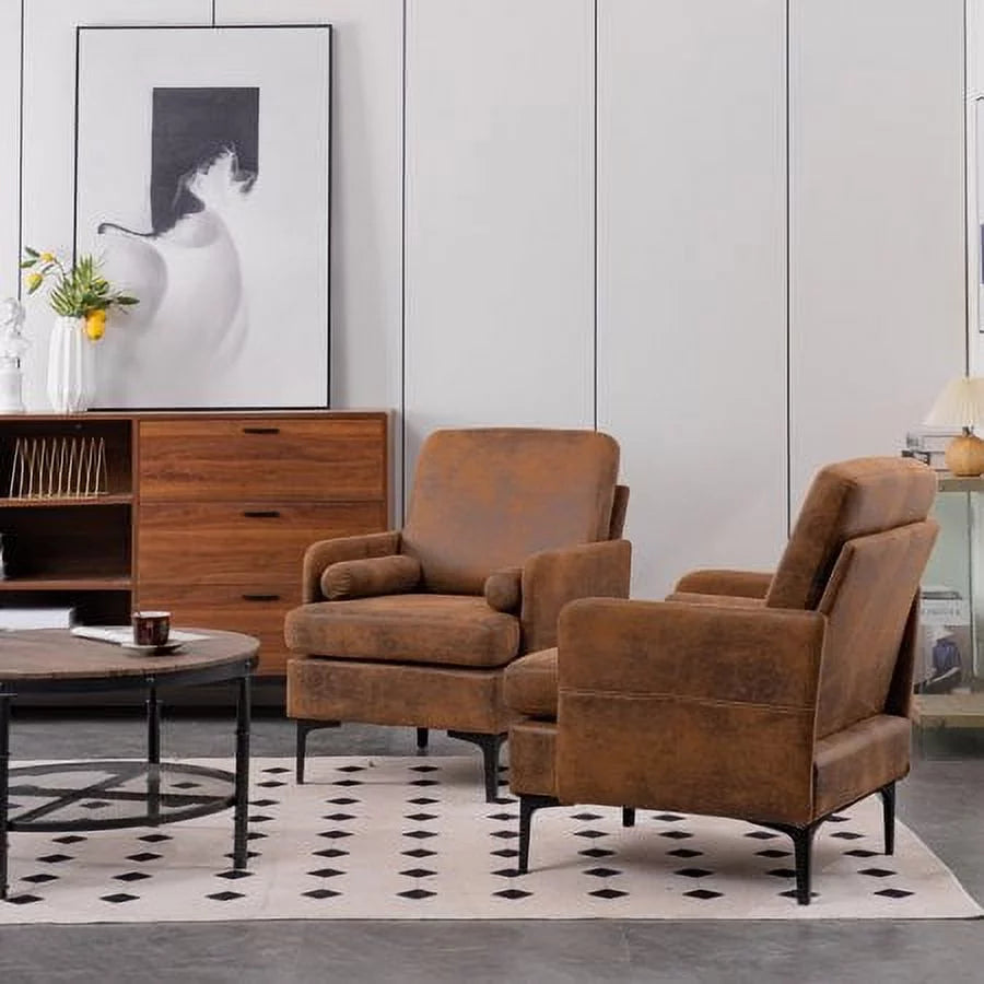 Grey Extra Wide Accent Chair with Side Pocket I748