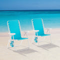 Teal Bungee Beach Chair 2-Pack V3177