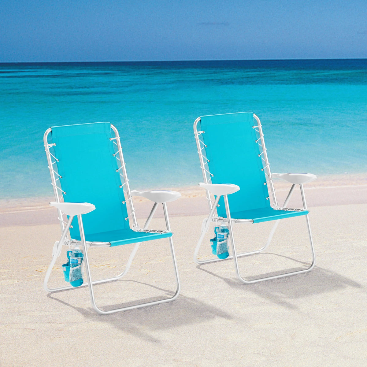 Teal Bungee Beach Chair 2-Pack V3177