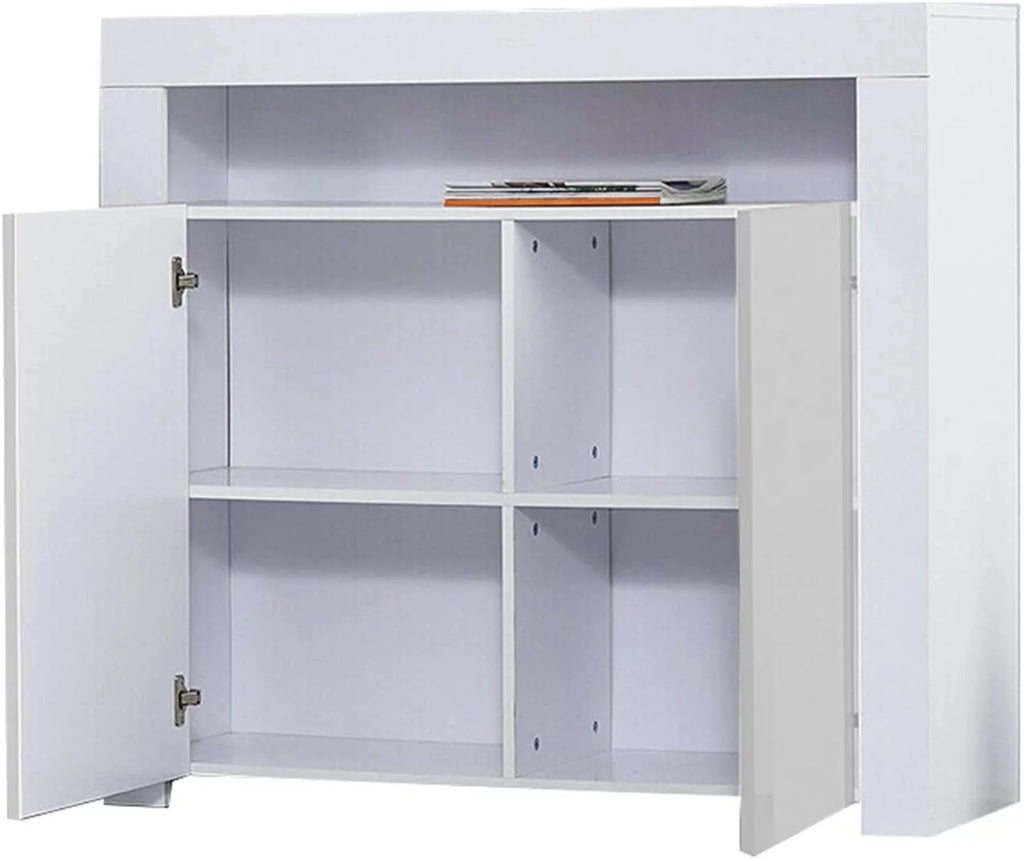 LED High Gloss Sideboard Buffet Cabinet S3858