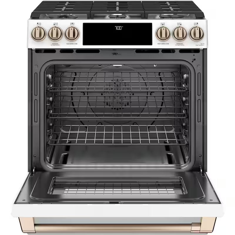 5.6 cu. ft. Smart Slide-In Gas Range with True Convection, Air Fry H860
