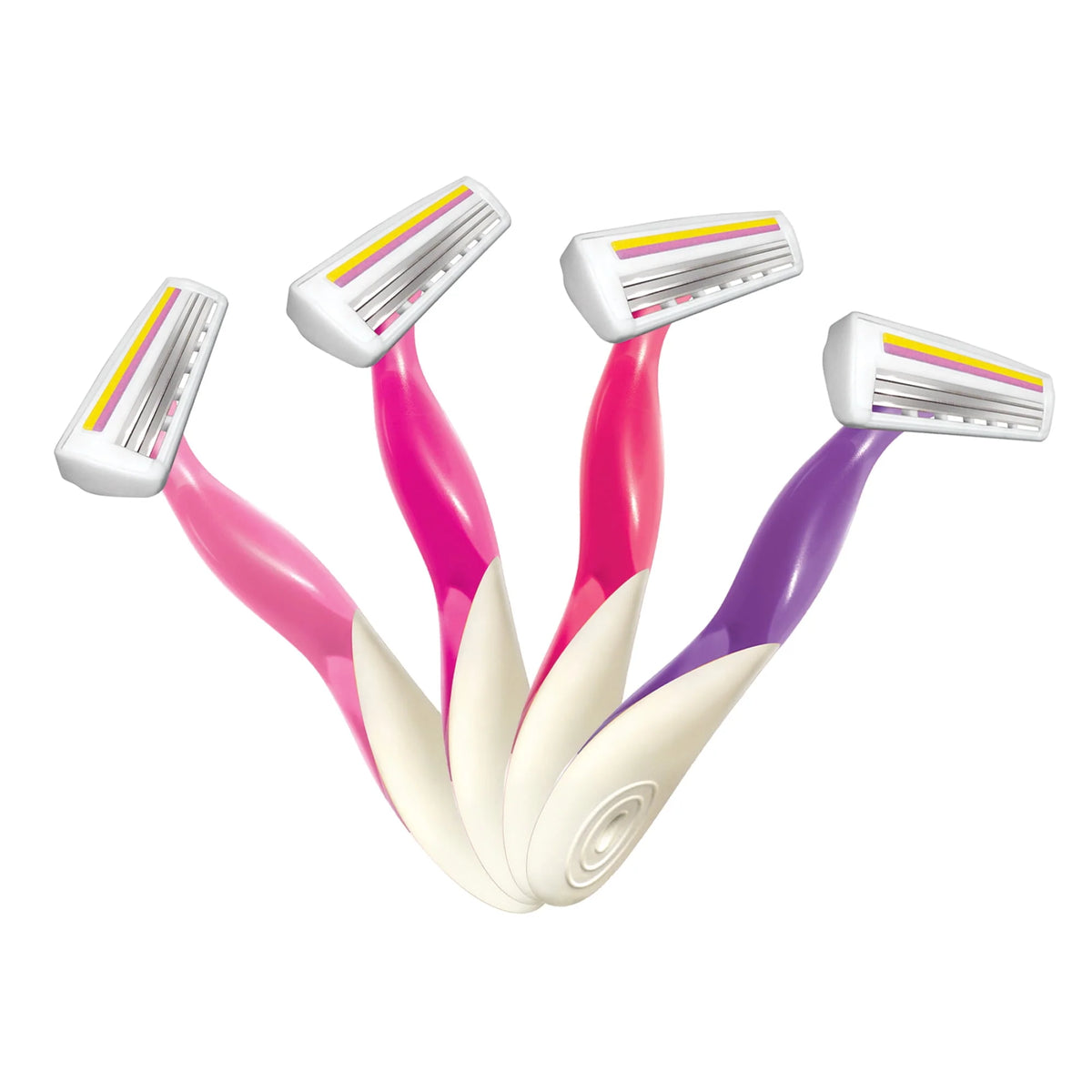 Scented Women's Disposable Razor, 3 Blade, 4 Pack K880413