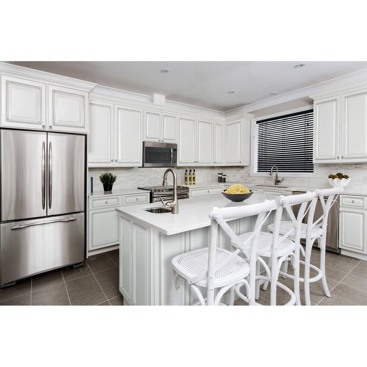 White 30 inch Wide x 42 inch High Double Door Wall Cabinet J297