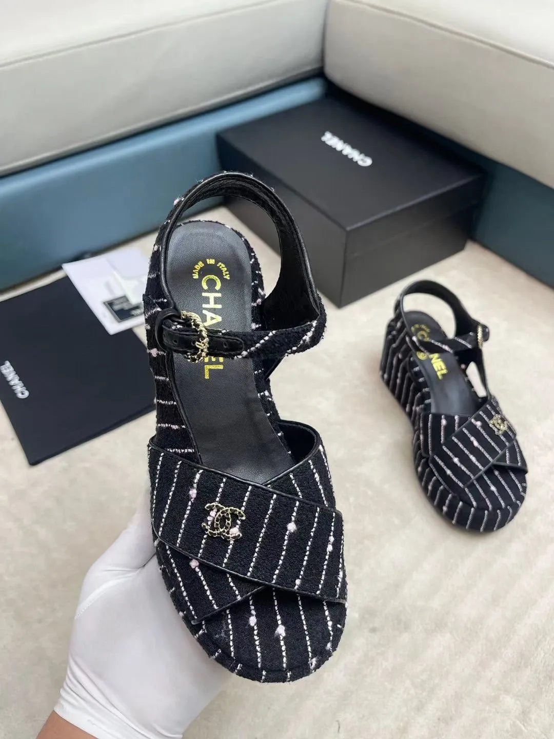 Women Sandals Shoes 5cm Heels Q666755