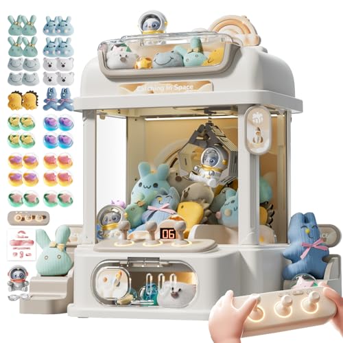 Remote Control Claw Machine with Light Sounds (White) J1577