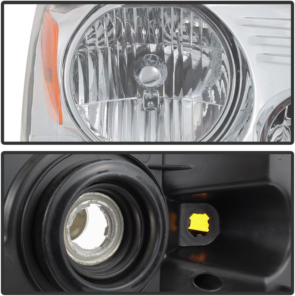 Chrome Headlights Pair Set Q169406
