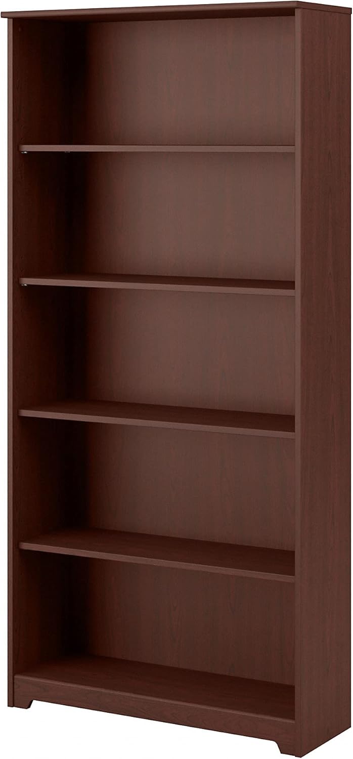 White 5 Shelf Bookcase A305
