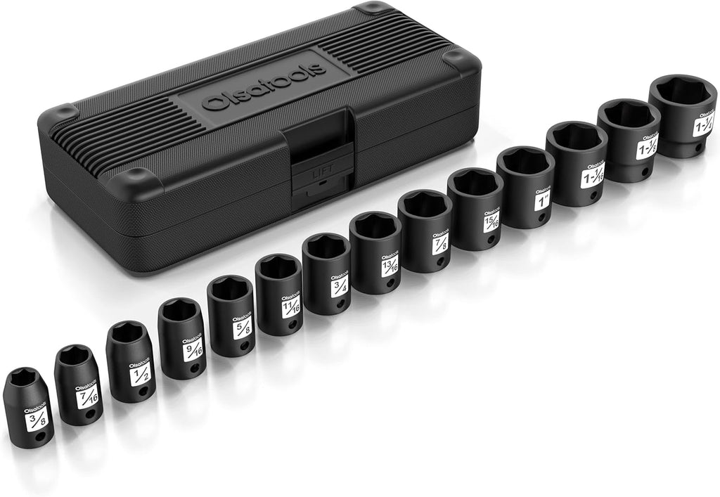 1/2 Drive Cr-Mo Deep Impact Socket Set 15pc Metric T9387