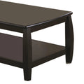 Round Contemporary Wood Coffee Table J113