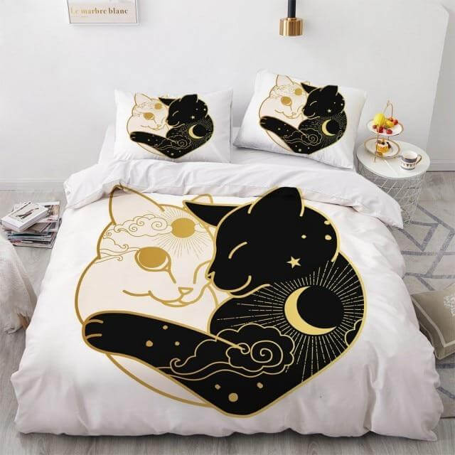 Meow-Print Bedding Set T5907