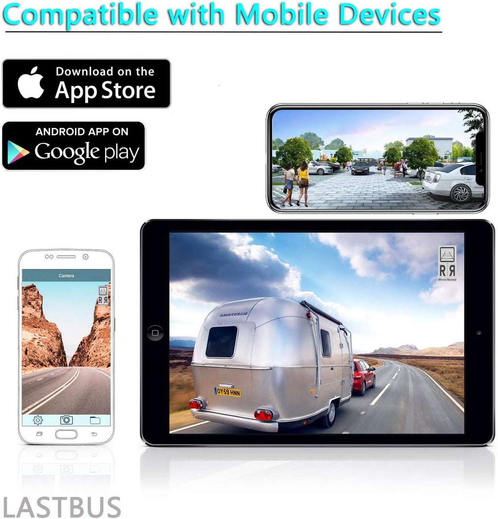 Wireless Backup Camera 170° View Angle IP69 Waterproof License Plate Camera I124458