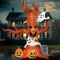 8 FT Halloween Inflatable Scary Tree with Ghost Decorations M997309