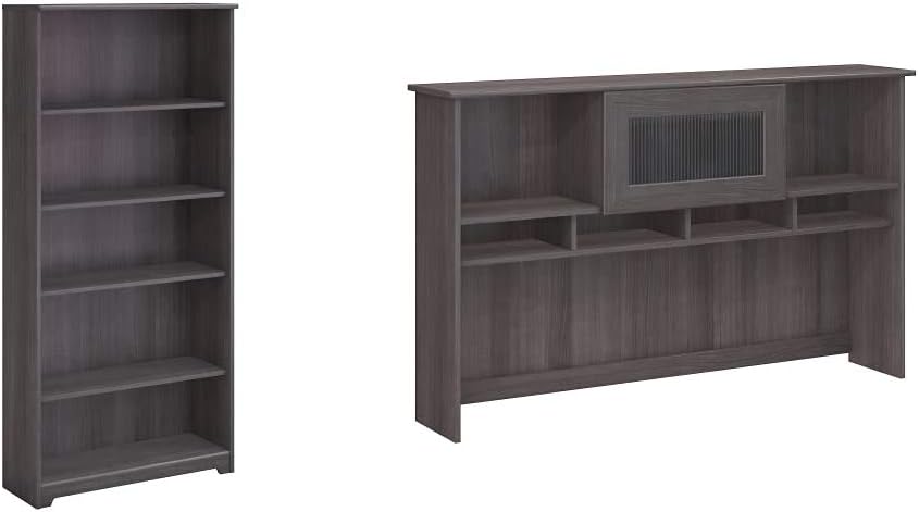 White 5 Shelf Bookcase A305