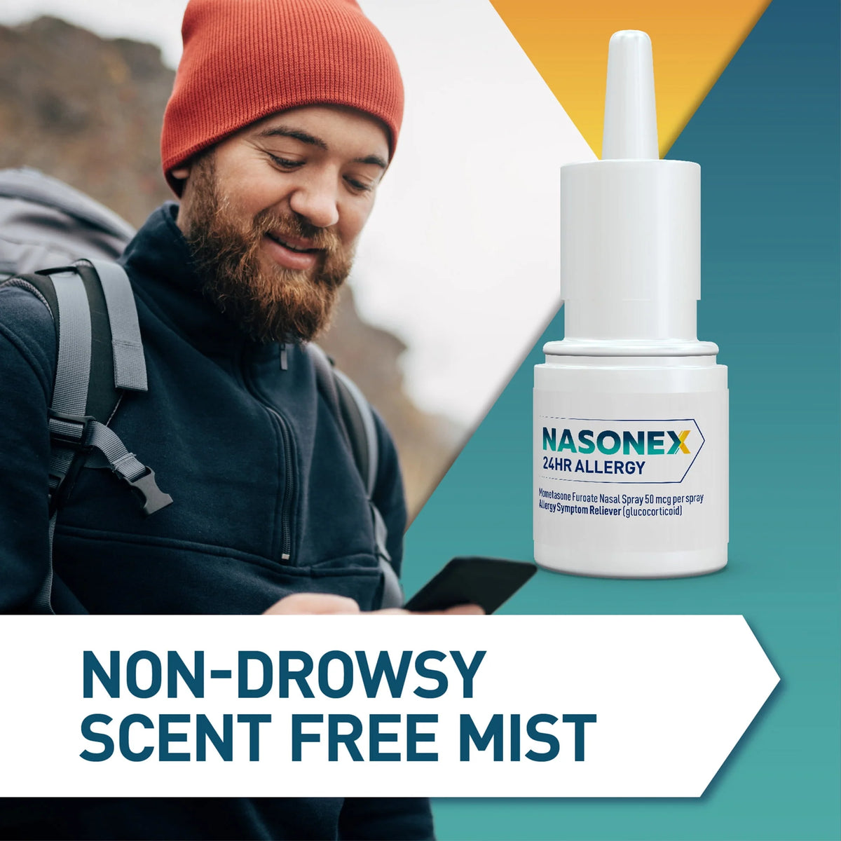 Allergy Nasal Spray, Non-Drowsy, Scent-Free, 120 spray C536337