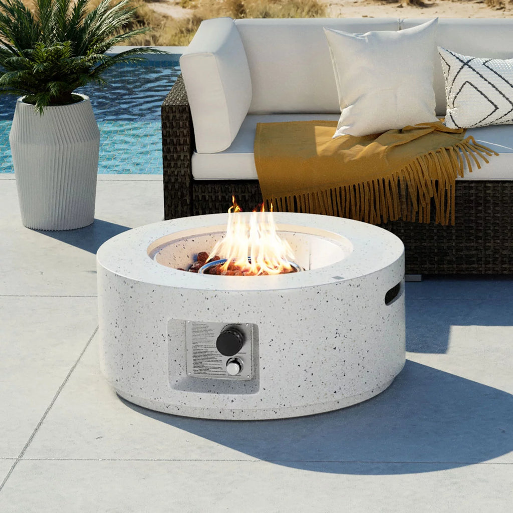 28-inch Round Propane Fire Pit Table V4132