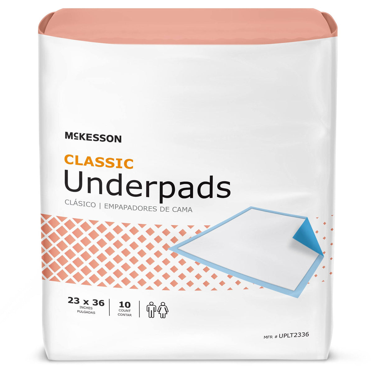 23 x 36 inch Light Absorbency Disposable Underpad Case of 150 J33985