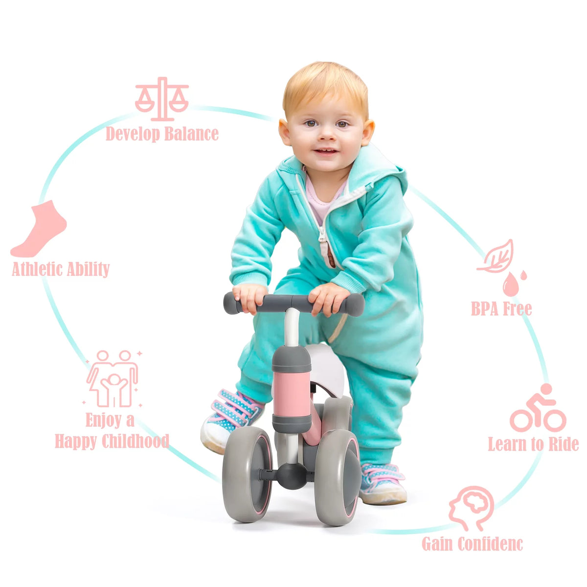 Pink Toddler Balance Bike Z757667