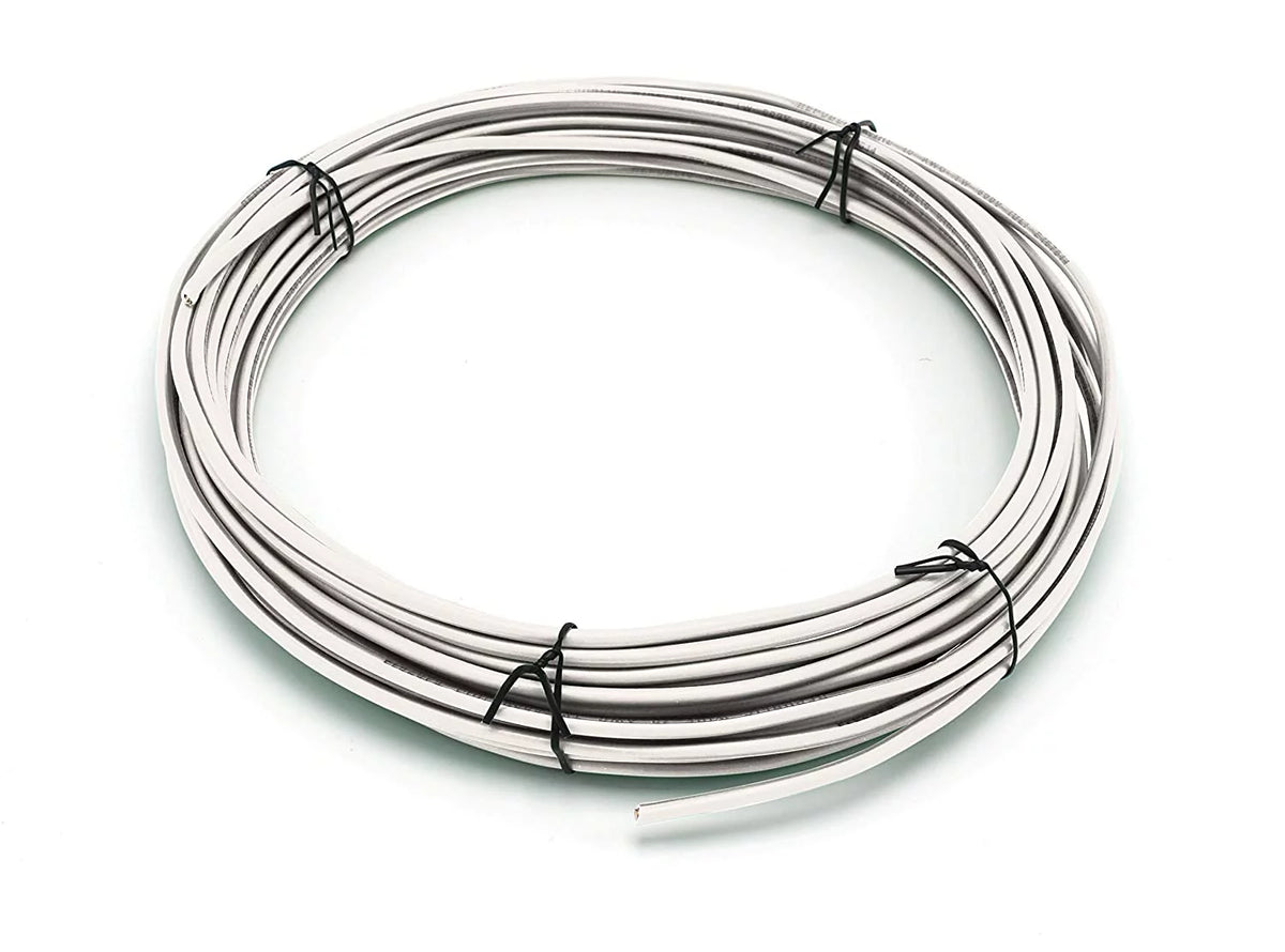 50 Feet 15 Meter 14 AWG White Insulated Solid Copper THHN THWN Wire C388923
