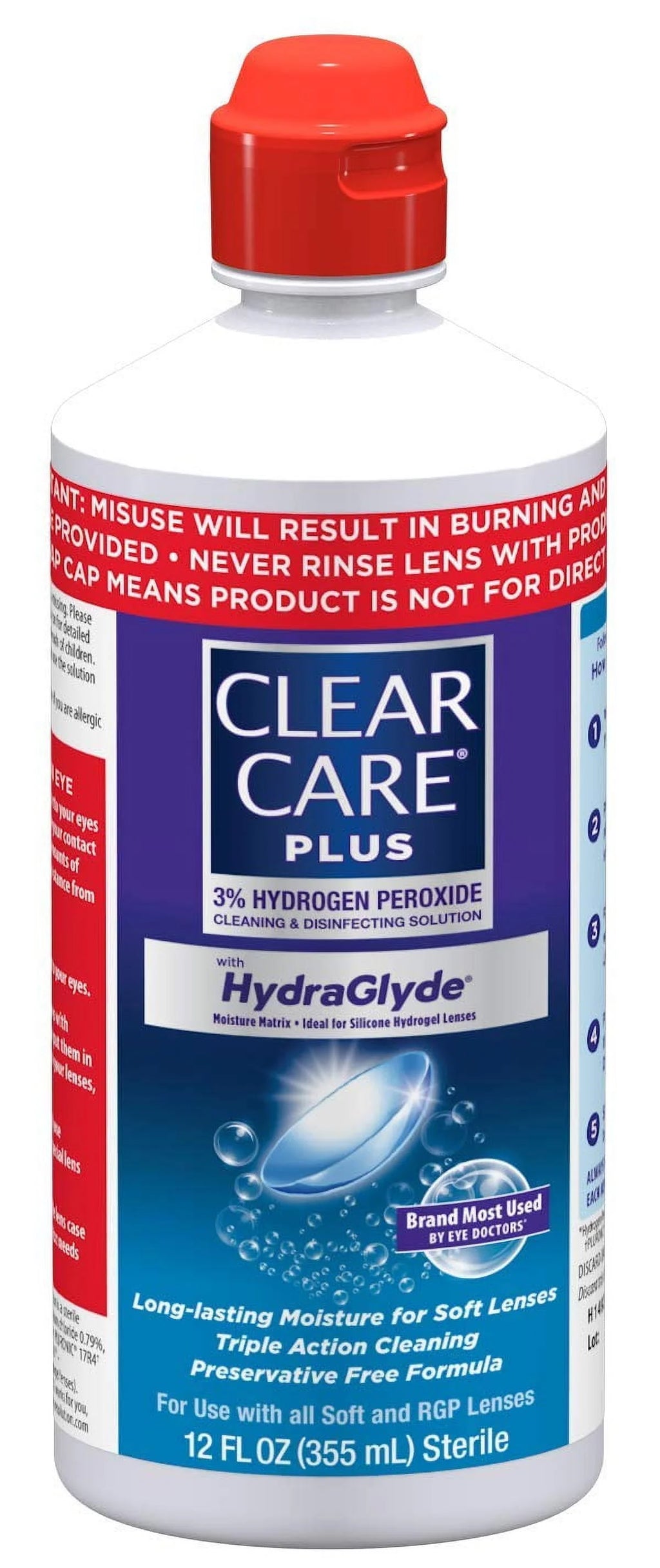 12 oz Contact Lens Cleaning and Disinfecting Solution P656248