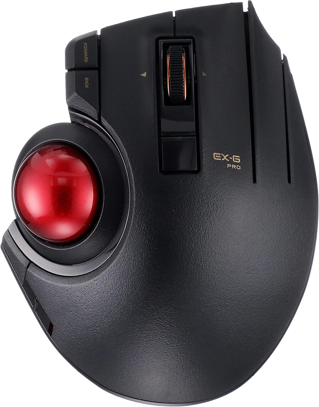 Wired Wireless Bluetooth Thumb-Operated Trackball Mouse, 8-Button, Black Q8086