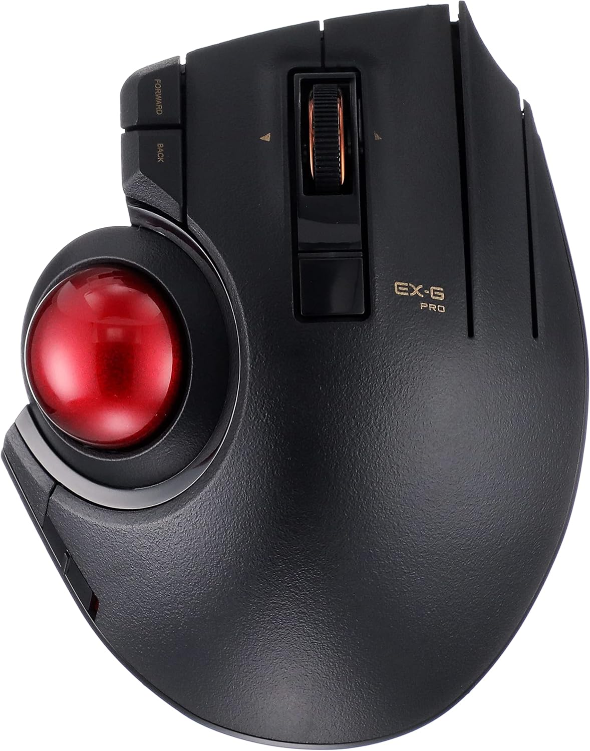 Wired Wireless Bluetooth Thumb-Operated Trackball Mouse, 8-Button, Black Q8086