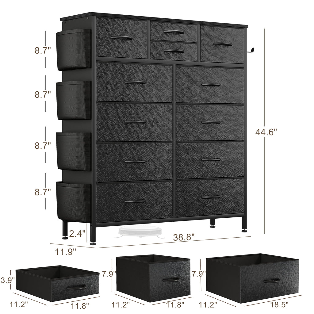 White 10 Drawer Dresser P153