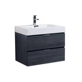 30 in. Wall Mount Gray Oak Bathroom Vanity Z76556