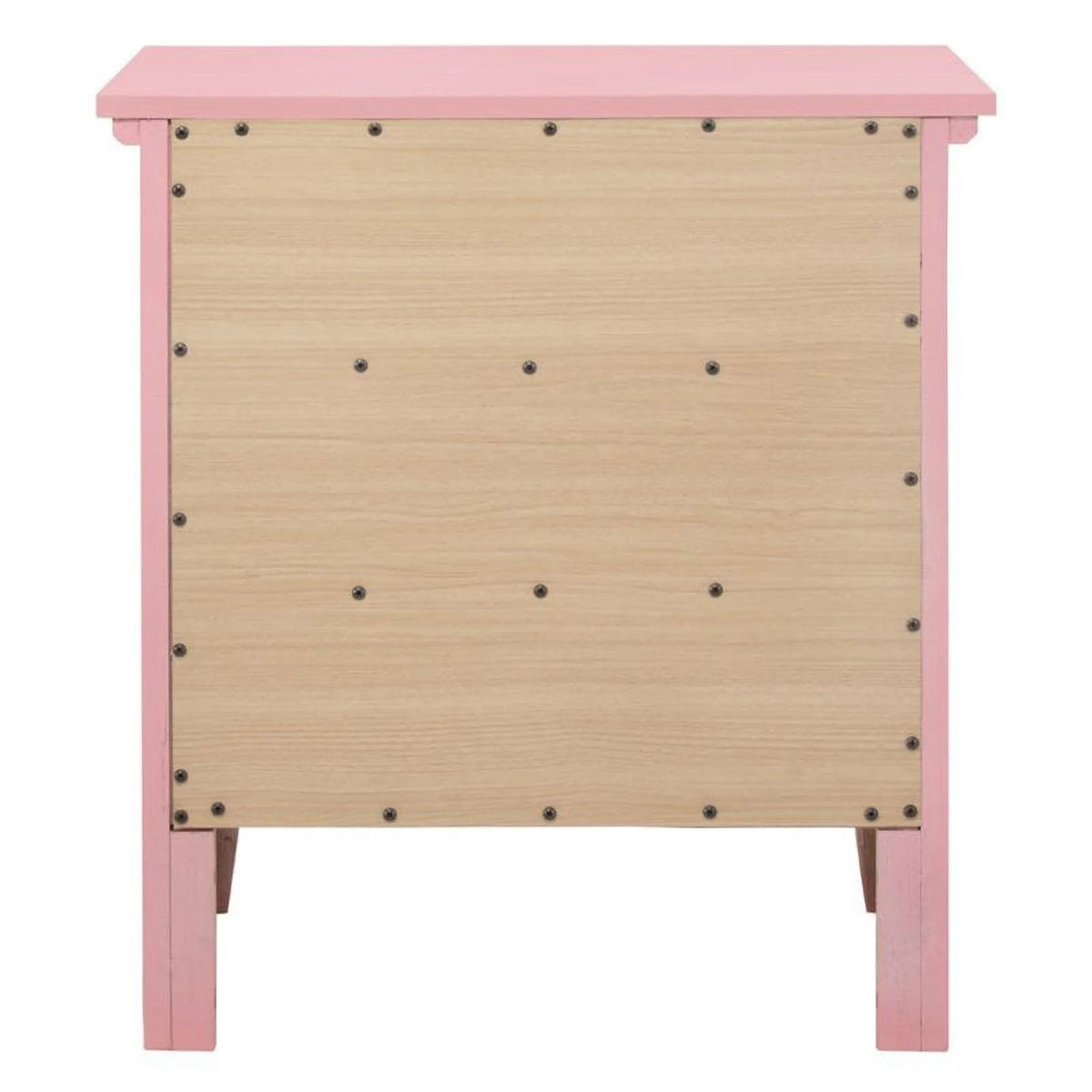 Pink 3-Piece Dresser TV Stand and Nightstand Set L9055