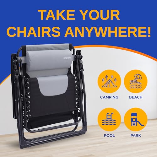 Adjustable Foldable Zero Gravity Rattan Chair with Side Table J807