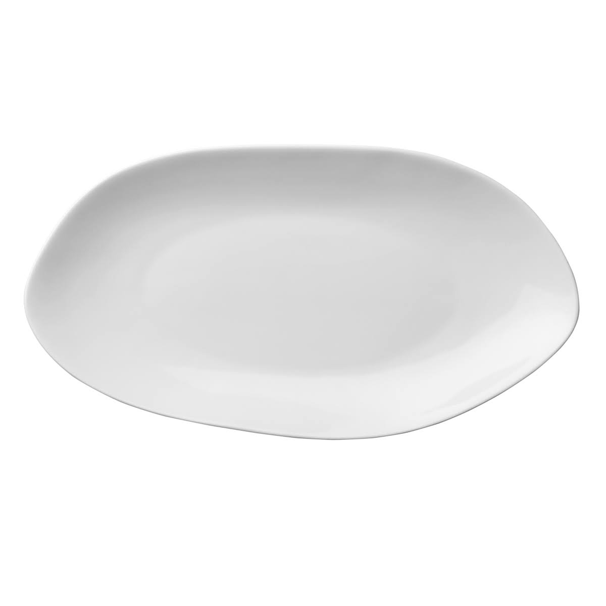 White Oval Plate W7322