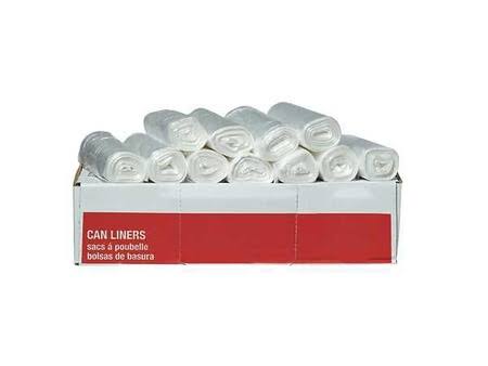 Clear 20 to 30 Gal. 10 micron Trash Bags E229542