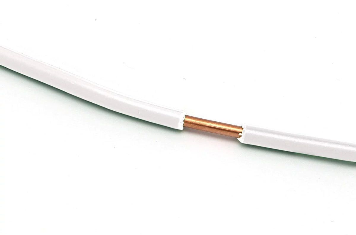 50 Feet 15 Meter 14 AWG White Insulated Solid Copper THHN THWN Wire C388923
