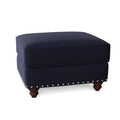 30x22 Rectangle Standard Ottoman Sunbrella Canvas Navy H291