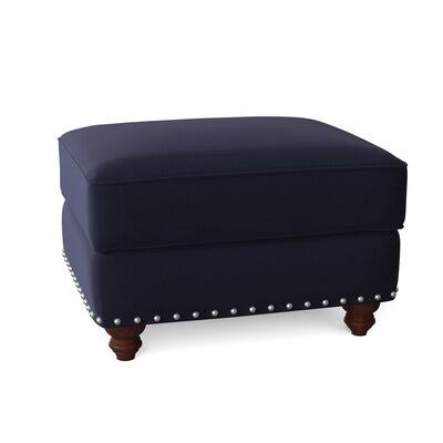 30x22 Rectangle Standard Ottoman Sunbrella Canvas Navy H291