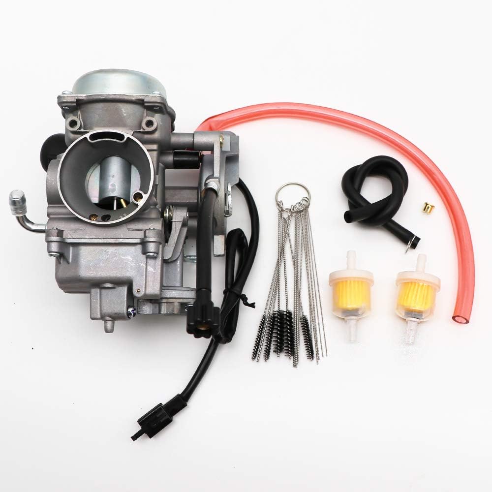 Carburetor with Carbon Dirt Jet Cleaner Tool Kit & Fuel Filters X2305