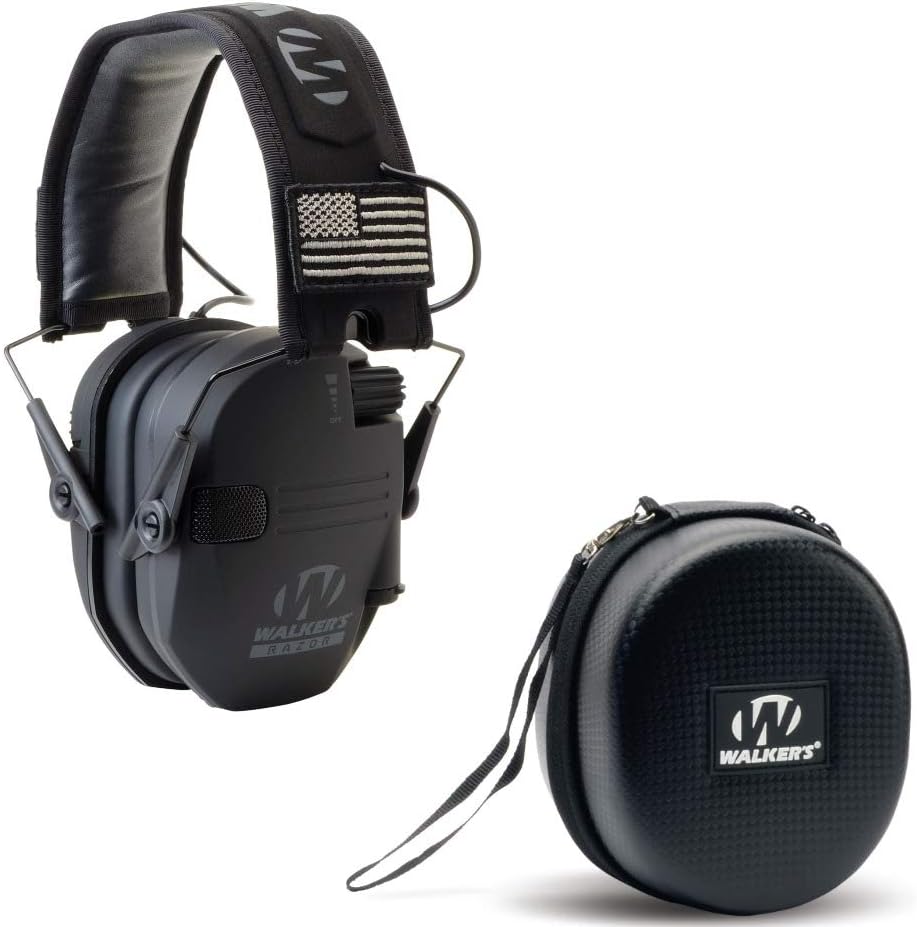 Electronic Shooting Hearing Protection Muff with Case D750458