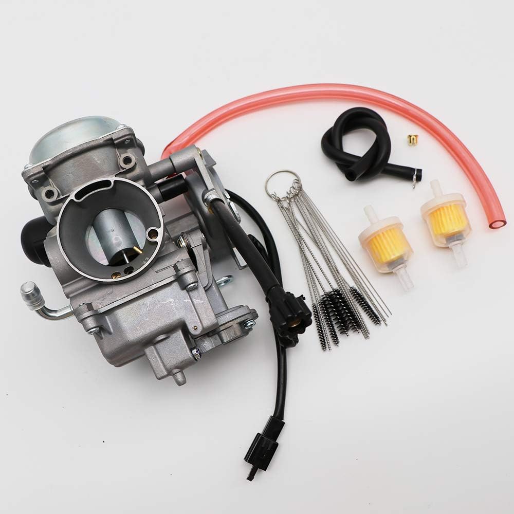 Carburetor with Carbon Dirt Jet Cleaner Tool Kit & Fuel Filters X2305