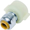 Push Fit Faucet Connector 1/4x1/2 Pack of 2 M256248