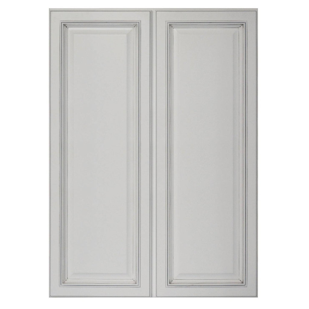 White 30 inch Wide x 42 inch High Double Door Wall Cabinet J297