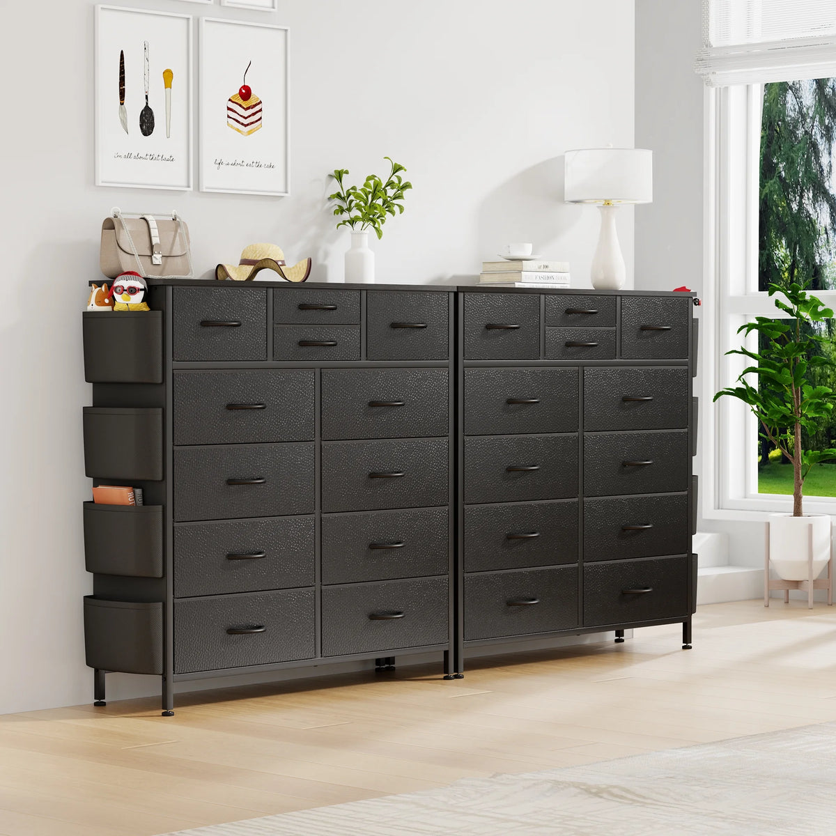 White 10 Drawer Dresser P153