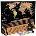 Scratch Off World Map Poster 17x24 Inches S360