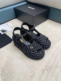 Women Sandals Shoes 5cm Heels Q666755